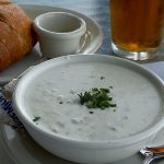 Clam Chowder at Raleigh calabash seafood restaurant