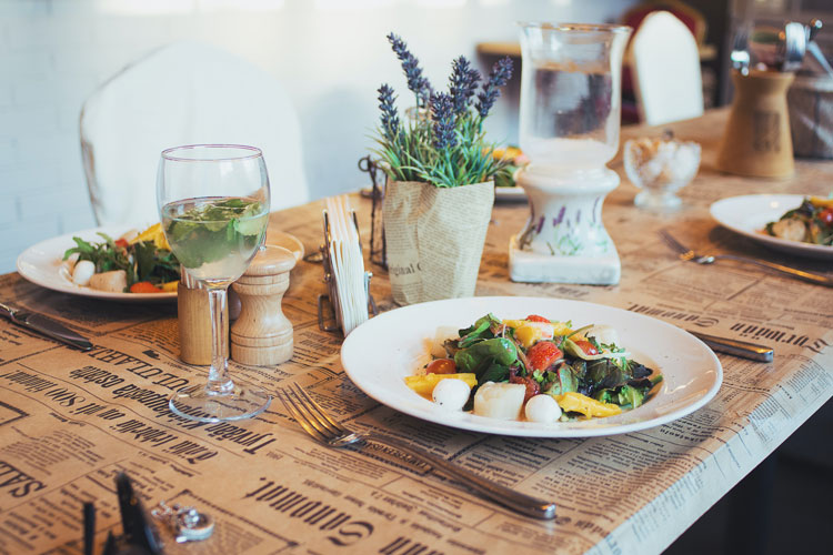 scallops dishes on table