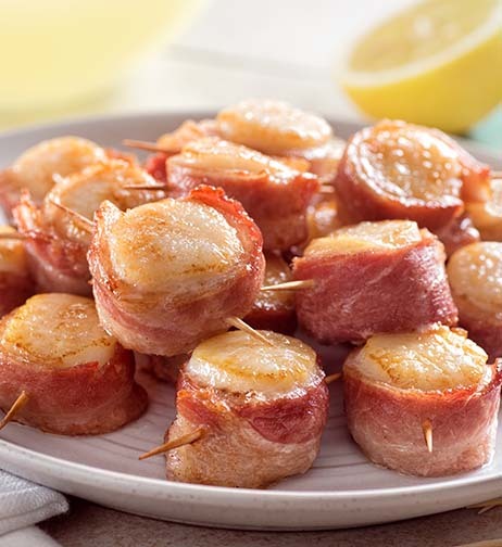 Southern Fall Recipes - Bacon wrapped scallops
