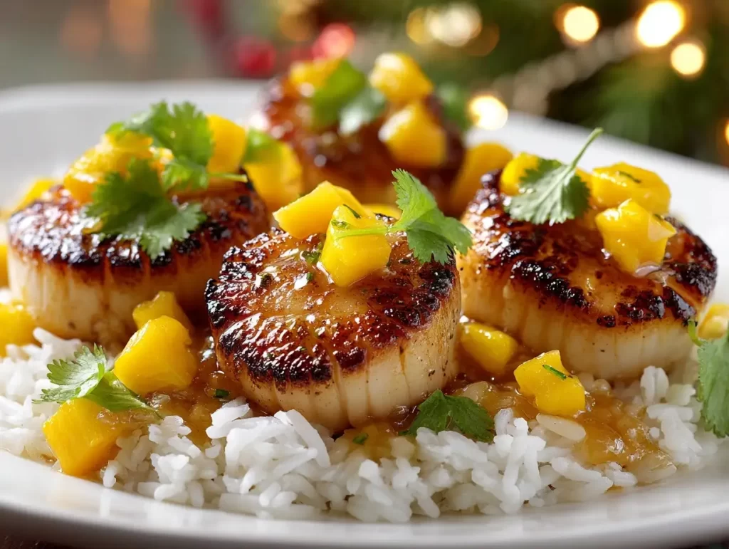 christmas seafood recipes for spicy mango scallops