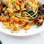 Delicious seafood pasta recipes, including shrimp scampi as pictured here.