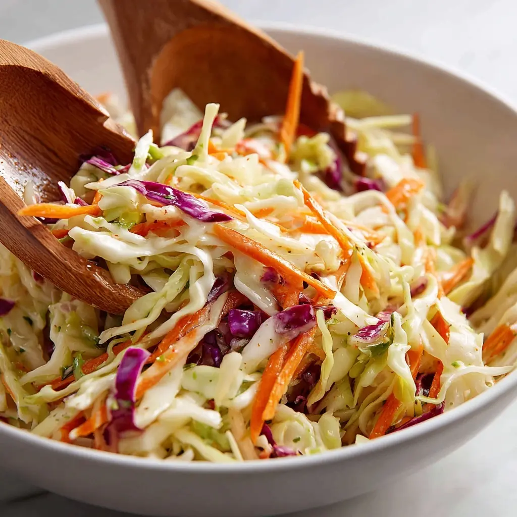 tangy coleslaw side for a seafood platter