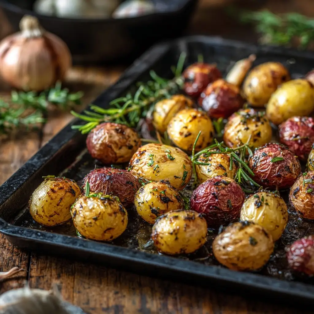 seafood platter garlic herb potatoes side dish