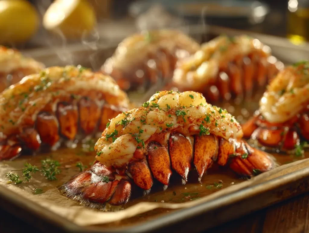 lemon herb broiled lobster tail recipe