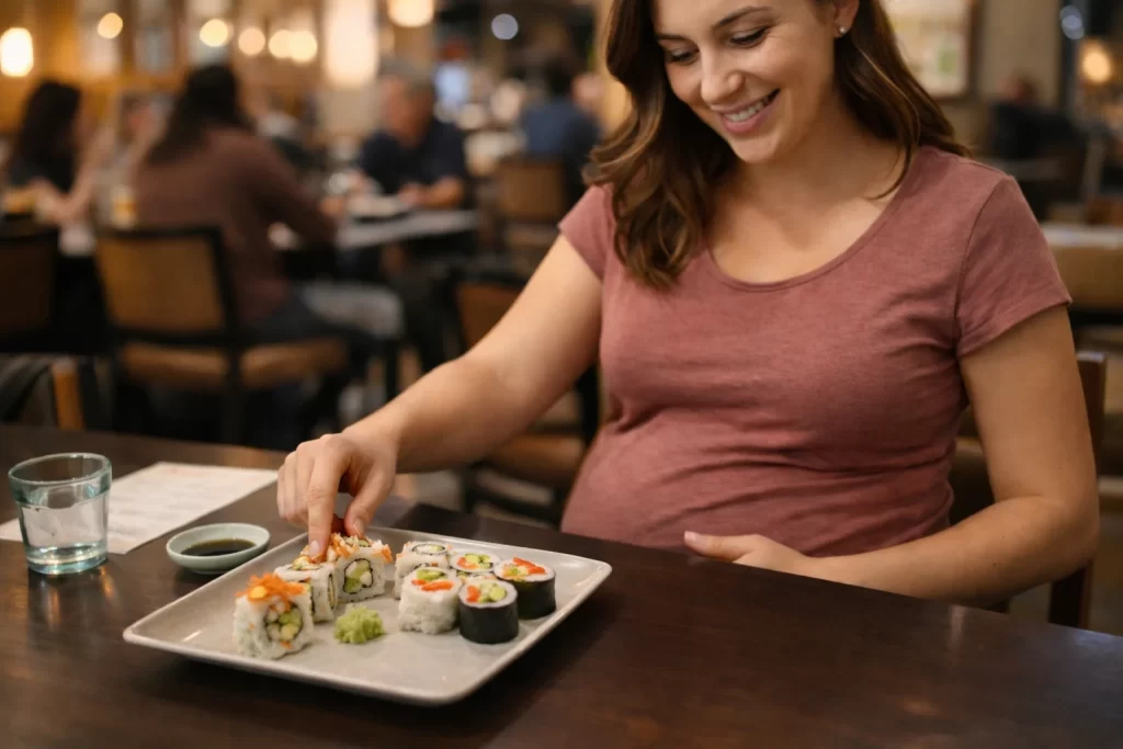 can you eat sushi pregnant?