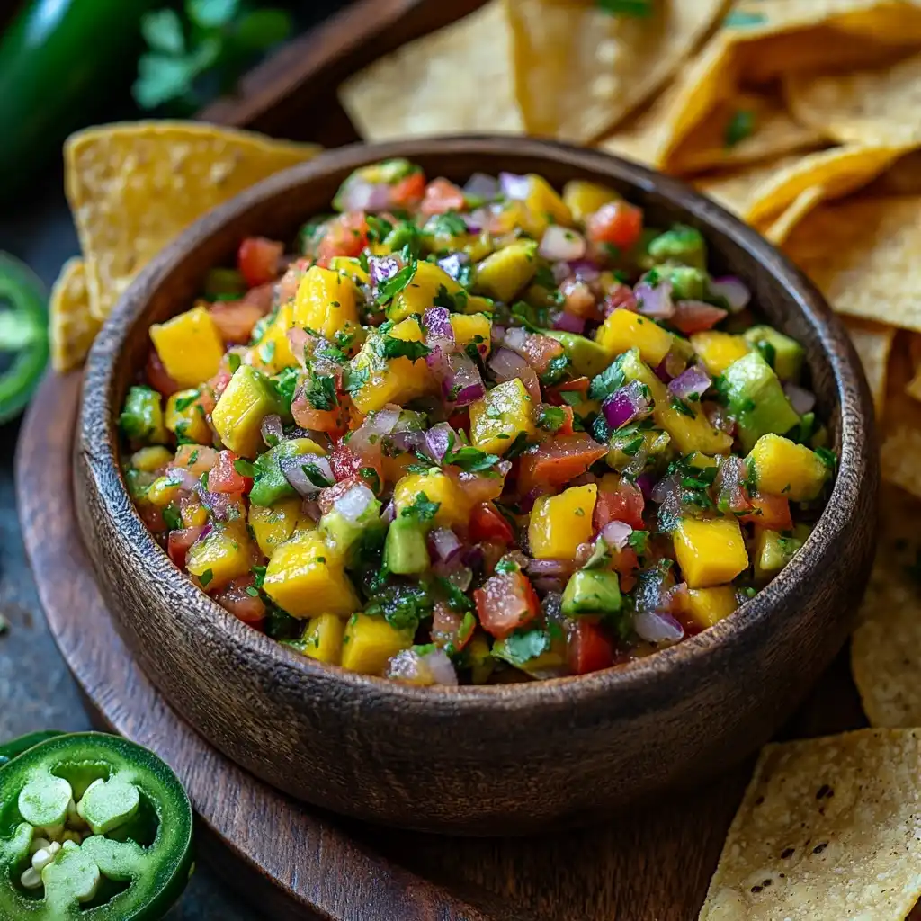Dairy free fish taco sauce mango