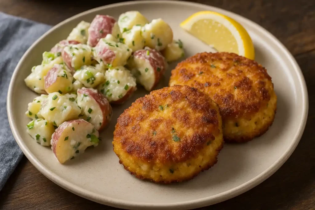 red potato salad and crab cakes in raleigh nc