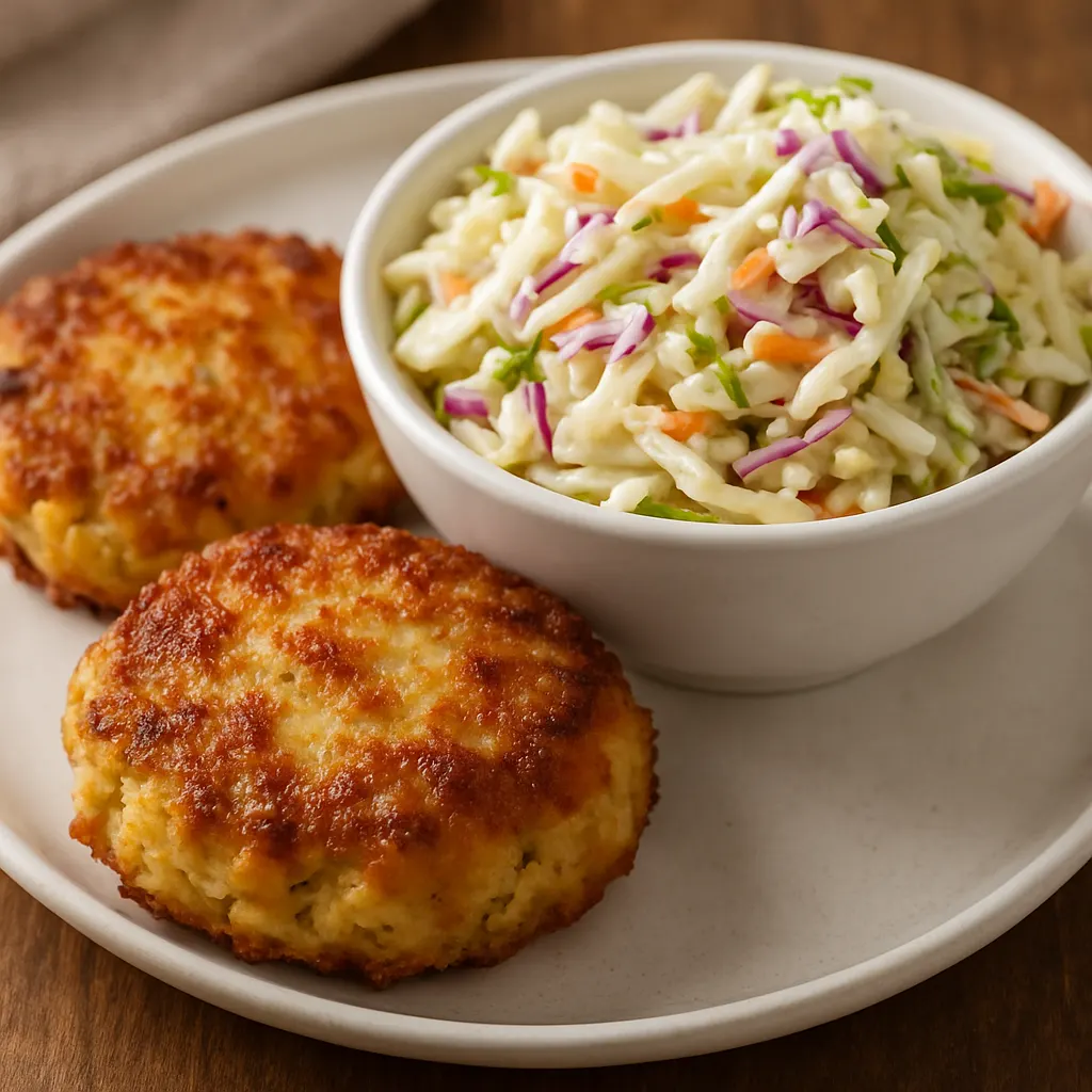 what goes with crab cakes - coleslaw as a side dish
