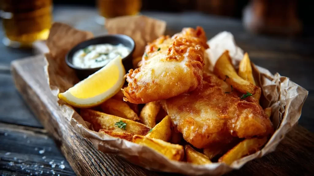 cod fried fish dish