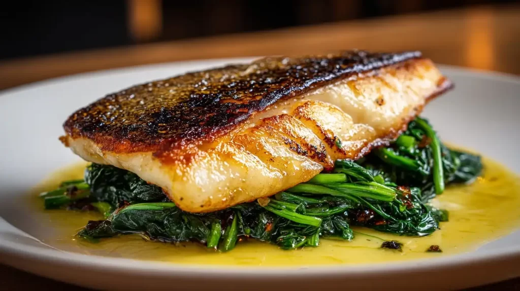 sea bass fish plate