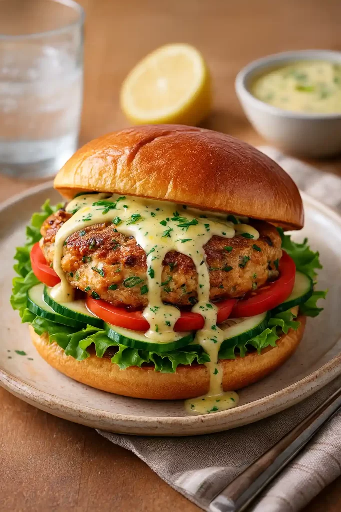 salmon cake sandwich chef john