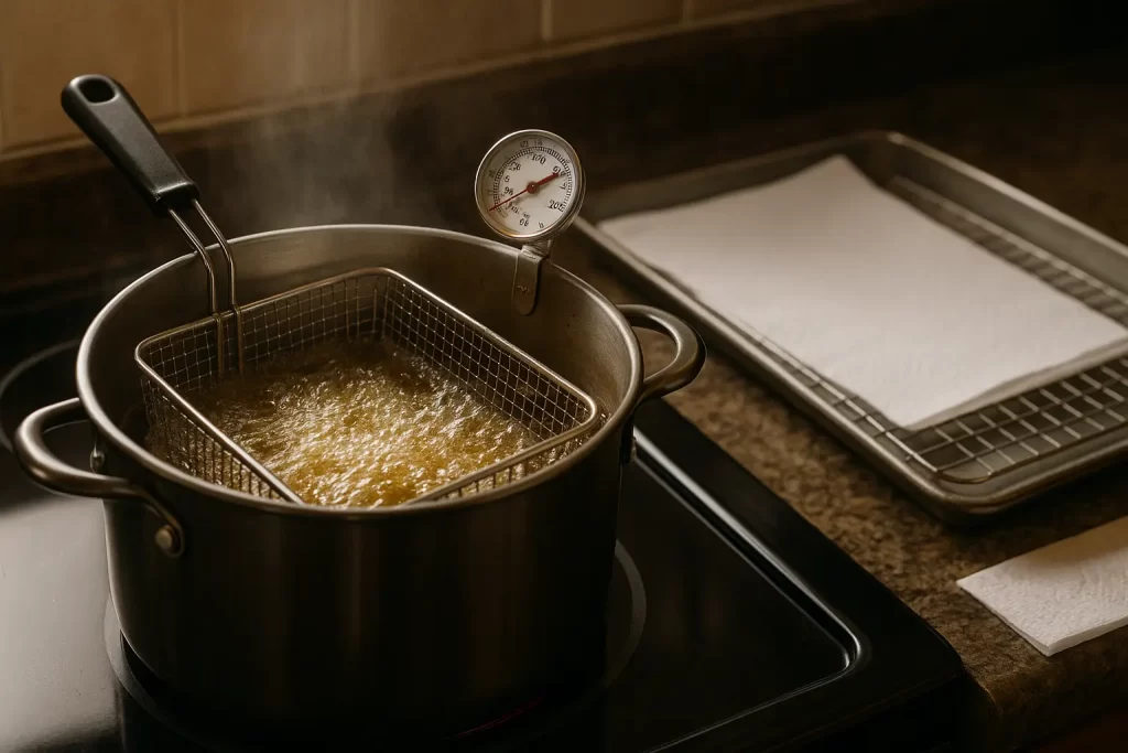 tools to use when frying fish
